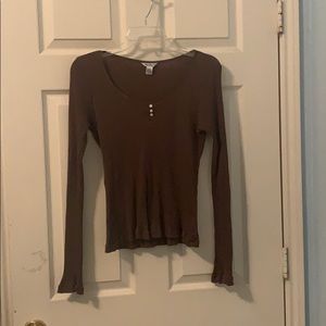 🌟SALE🌟 American Eagle Brown Long Sleeve Top